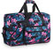 F.FETIVIN Weekender Reisetasche für Damen, mittelgroß, A-Flower2, Faltbare Reisetasche