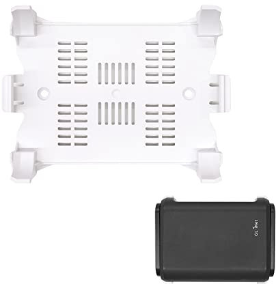GL.iNet WiFi Router Holder Wall Mount with Screws, Compatible with GL-A1300 (Slate Plus), GL-SFT1200 (Opal), GL-MT1300 (Beryl) Router, Networking Device Bracket, Easy to Install (White)…