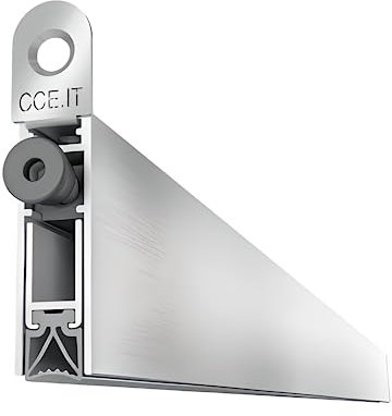 Gedotec absenkbare Bodendichtung | 1 Stück Türdichtung 12 x 40 mm | SQUADRETTE | Länge 1030 mm - kürzbar | Absenkdichtung für Türen | Türbodendichtung windschutz kältefeind Wärmedämmung | zum Einnuten