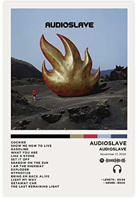 SAudioslave Audioslave-Album, Poster, Leinwand, Poster, Schlafzimmer, Dekoration, Sport, Landschaft, Büro, Raumdekoration, Geschenk, ungerahmt, 50 x 75 cm