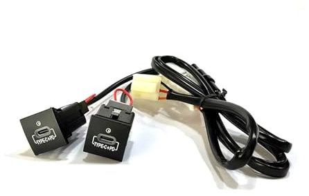 Prise de Chargeur USB for Voiture Golf 6 5 MK5 Scirocco 06-14, PD, Charge Rapide QC3.0, Bouton Adaptateur d'interface Allume-Cigare (Color : PDPD)
