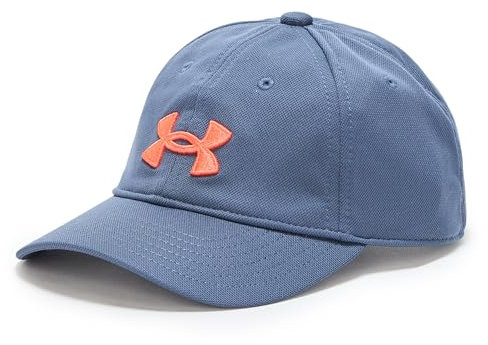 Under Armour Jungen Blitzing Cap Adjustable Hut, (044) Downpour Gray/Fire, Einheitsgröße