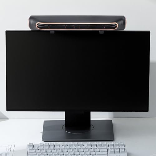 Desktop Lüfter, Monitor Clip on Lüfter, Bürstenloser Monitor Lüfter, USB Clip on Lüfter mit 3 Geschwindigkeitsstufen, Einstellung des Windwinkels, Büro Schreibtisch Lüfter, Typ C