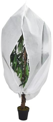 HEYBB Wintervlies mit Reißverschluss 10 STK. Pflanzenschutzhaube Winterschutz FüR Pflanzen Schutzhaube FüR Pflanzen 70 g/m² 1x1,55 m - 3203548