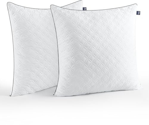 BedStory Kissen Kopfkissen 80x80cm 2er Set, Atmungsaktives Nackenkissen aus 2X1500g Mikrofasern，Waschbare Bettkissen,Ideal für Tiefen Erholsamen Schlaf,Öko-Tex Zertifiziert
