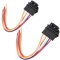 YananAC 2 Stücke Kabelbaum-Reparatursatz Taillight Wiring Harness Wire Connector Fit for Kangoo I Scenic I Clio II Espace III Logan Taillight Lamp Holder Connector Socket VWA4341969