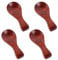 Oruola 4pcs Small Wooden Scoop,8.4 X 3.6 Cm Small Wood Honey Spoon for Spices Jars,Mini Wood Ladle for Tea Coffee Jam Sugar Ice Cream Sauce Bath Salts Stirring Scoops