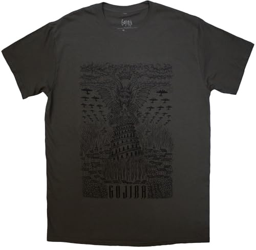 Rock Off officially licensed products Gojira Demon Village Band Logo T Shirt M Grey