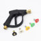 MATXREE 4350 PSI High Pressure Washer Spray Gun with 5 Spray Nozzle Tips, 1/4 Quick Release Jet Wash Gun, Car Wash Water Gun for Car Cleaning (M22 14MM Hose Connector)