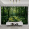 YEMYOR Peinture Murale 3D 150X100Cm Papier Peint Forêt Verte, Peinture Murale Paysage Nature, Papier Peint Photo D'Art, Affiche Murale Non Tissée, Décoration Murale Salon Chambre