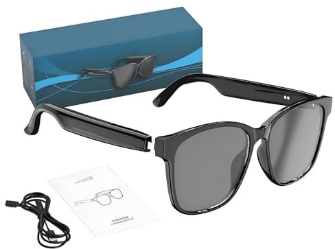 Gafas inteligentes multifuncionales con Bluetooth y IA Hy C8 PRO, nuevas gafas inteligentes Hy-C8 Pro 2025, gafas inteligentes con auriculares inalámbricos y IA for escuchar música y hacer llamadas, c