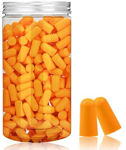 100 Paar Ohrstöpsel zum Schlafen, Gehörschutz Ohrstöpse, Superweiche Schaum Gehörschutzstöpsel, Wiederverwendbare Ohrstöpsel für Geräuschunterdrückung, für Schnarchen, Lernen, Reisen