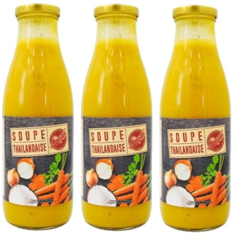 Lot 3x Soupe thaïlandaise - Bouteille 730ml