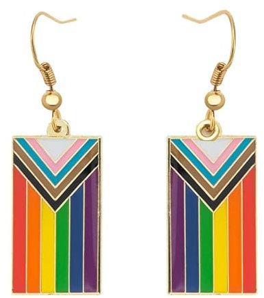 Regenbogen Ohrringe Damen - Böhmen Stilvoll Bunte Hängend Schmuck Accessoires für Schmuckgeschenk