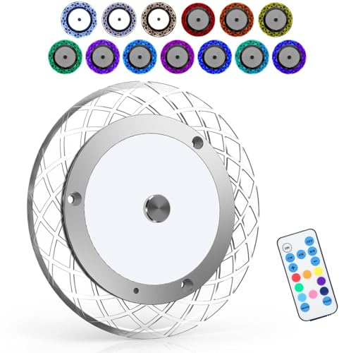 Kriogor KFZ Deckenleuchte 12V mit 8 Multi-Color Side Lights, 3W 600LM Wohnmobil Leuchte 12V, 4 Lichtmodi, 3 Helligkeiten Dimmbar KFZ Innenraumbeleuchtung für Camper, Boot, 81 LED