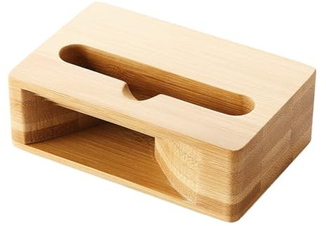 Wooden Phone Speaker Amplifier - Wooden Speaker Dock, Mobile Phone Stand, Sound Amplifier | Natural Mobile Phone Dock, Passive Amplifier for Desk, Bedroom, Offices, Clear Volume Spread