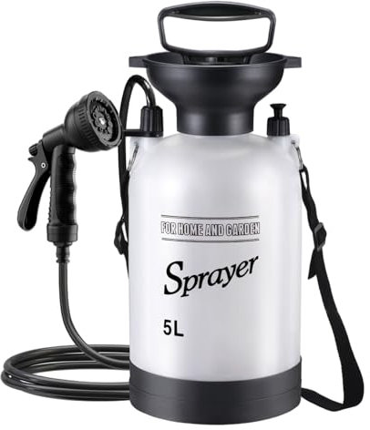 Huraoerrrr Douche de Camping Portable 5L avec 10 Modes têtes de pulvérisateur 9, 84 Pieds tuyaux pour Jardin randonnée Pique-Nique