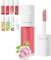 Tinted Lip Glow Oil,Nude Clear Glossy Shiny Lip Stain Glows Tint Oil,Keep Shiny All Day with Waterproof,for Smooth and Supple Lips