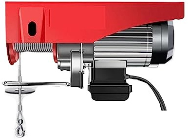 Polipasto eléctrico en miniatura for el hogar, gato de control remoto portátil de grúa 650W con gato de cabrestante plano de alambre