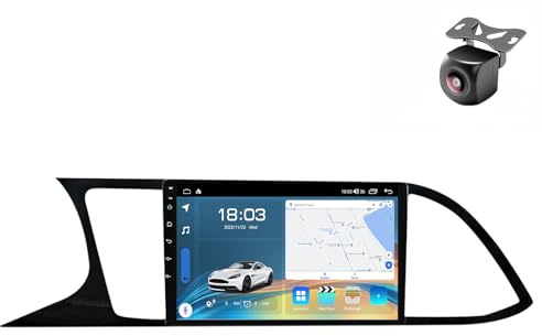Android 15 Car Radio para Seat Leon 3 MK3 2012 2013 2014 2015 2016-2020 2din NAVEGACIÓN GPS con Pantalla Táctil 9 Pulgadas Reproductor Multimedia Autoradio Carplay Android Auto (Y5 8Core 4+64G)
