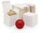 Juvale Geschenkboxen Quadratisch (100 Stück) - Klein, Aus Pappe, mit Deckel - Als Cupcake-Container - Für Selbstgemachte Adventskalender, Partyzubehör - Weiß, 7,6 x 7,6 cm