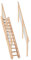 DOLLE Raumspartreppe Bern │ Geschosshöhe: bis 285 cm │ Holzart: Buche Leimholz (roh) │ versetzte Stufen │ inkl. zweiseitigem Geländer│ Breite: 66 cm │ Deckenöffnung: min. 130 x 68 cm │ 150 kg Traglast