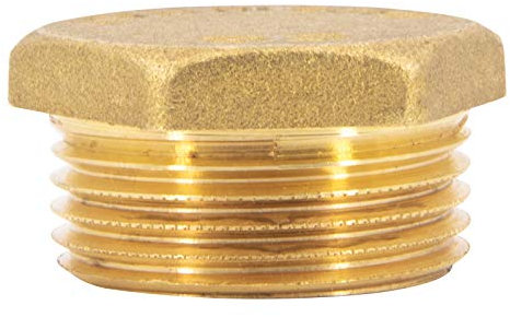 Tappo in ottone, valvola di scarico, tappi ciechi, adattatore o tappi per tubi per industria, negozio o casa, 1/2, 1