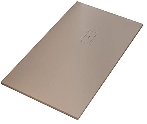 OLIMPO DOCCE - Piatto doccia in marmoresina Tortora effetto pietra cemento MAKA - 80x160