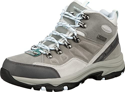 Skechers Trego Rocky Mountain, Walking-Schuh Donna, Grigio, 39.5 EU
