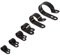 UKCable-Ties 10 pcs Nylon Plastic P Clips Black - Fasteners for Conduit, Cable, Tubing & Sleeving (10, Ø 22mm)