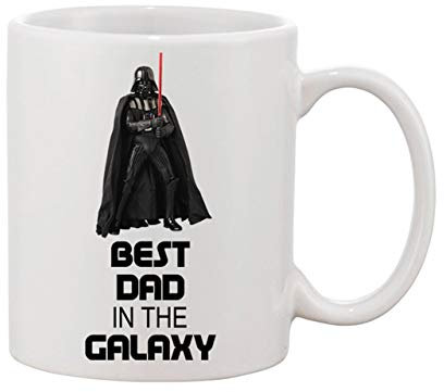 le herisson Tazza Festa del papà Darth Divertente Personalizzabile