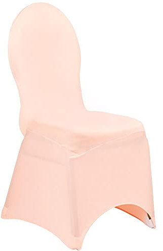 RCZ Decor 7792us Spandex Banquet Chair Cover-Blush/Rose Gold | 1 Pc