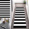 ZUZEKU Rugs Modern Läufer Flur Teppich Schwarz Weiß Muster Teppichläufer für Flur Küche, Schlafzimmer, Esszimmer, Flurläufer Polyester Meterware Anpassbar (Color : Color, Size : 90x200cm)