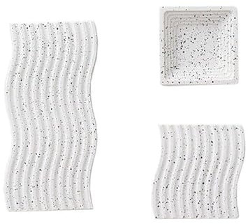 GISELA D Gips-Wellen-Spritzschale für DIY Handwerk Schmuckständer Display Fotoautomaten Requisiten (Gipsschale-3 Stück)