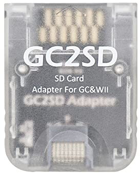 Tonguk For GC2SD Micro SD Card Adapter Memory Card Adapter for GameCube Wii Consoles SD2SP2 Card Reader Adapter (translucent)