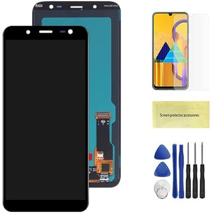 Showgood Écran d'affichage TFT/OLED pour Samsung Galaxy J6 2018 J600 J600F J600Y Écran tactile LCD pour régler la luminosité (noir amé)