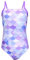 Aquarti Costume Piscina Bambina – Costume Intero Bambina con Bretelle Sottili Regolabili, Sirena/Viola/Porpora, 140