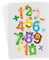 Animal Numbers Iron on Transfer T-Shirt Patch - (A6) 10.5 x 14.85 cm - World Maths Day Heat Transfer Patch - Children Funny Iron-on Print Design - Kids A4 Logo Print Gift for Shirts