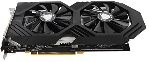 Cuifati RX590-Grafikkarte, 8 GB GDDR5, 256 Bit, 4 Bildschirmausgänge, Geräuschlos, Schnelle Wärmeableitung, Computer-PC-Gaming-Video-Grafikkarte, Unterstützung für Desktop-Computer