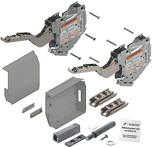 Blum Aventos TipOn Kraftspeicher 400-1000 hellgrau Klappbeschlag m.Montageplatte