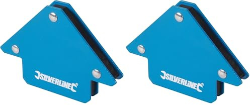 Silverline 675214 Welding Magnet, 75 mm (Pack of 2)