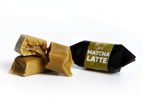 Caramelos Tradicionales - Sabor Matcha-Latte - Toffee Frescos - Dulces Mr Fudgesto - Caja de Caramelos 250g