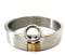 QMIQMI Edelstahl Vorhängeschloss Kragen für Sklaven - Metall Bondage BDSM Halsband Halskette für Erwachsene Erotikspiele, Sex Halsfessel mit O-Ring Restraint Werkzeug für Paare, Silber, 11.7cm