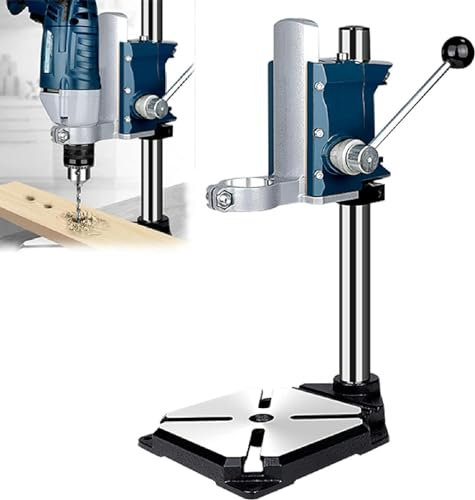 FLTRGO Bohrständer für Hand-bohrmaschine, Bohrmaschinenständer mit Schraubstock, Tischbohrmaschinen Ständerbohrmaschine für Präzisionsbohren