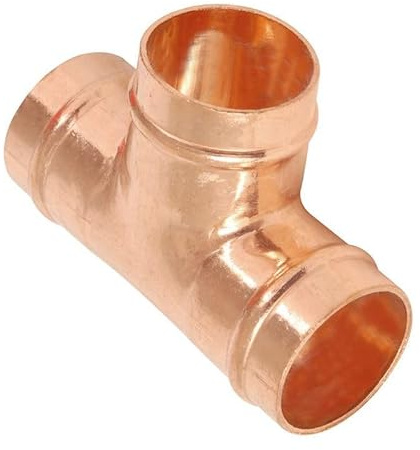 ODSUPPLIES - 15mm Solder Ring Equal Tee - Bag of 10