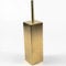 Pebble Grey™ Elemental Toilet Brush & Holder for Bathroom, Square Toilet Cleaner Brush, Anti-Rust, Freestanding, Bathroom Essentials (Brushed Brass)