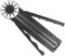 Coupe - Papier Rotatif 12 en 1, Coupe - Papier Multifonctionnel avec Fonction de Mesure, Outil de Scrapbooking à Tête Rotative à 360 °, Découpeuse de Photos DIY Portable Scrapbooking (Noir)