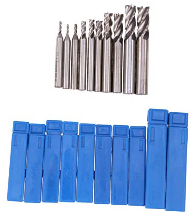 JECOMPRIS 10 Pièces fraises outil de fraisage acier à outils mèches de fraiseuse Silver