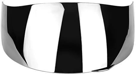 Visiera Faceshield Parabrezza Parasole per A&G&V K1 K3 SV K5 K5‑S Visiera per Casco da Motocicletta con Lente Antivento, Adatta a Viso Intero Integrale Casco Visiera di Ricambio(Silver Plated)