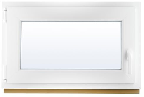 PLAMET. Finestra in PVC - finestra in plastica, finestra in plastica - protezione contro i furti con scasso - isolamento dal rumore, dal vento - colore bianco - 800x500 cm - 4-16ar-4i